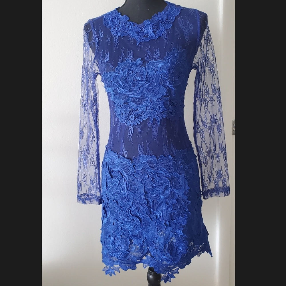 Caribbean queen blue mini dress